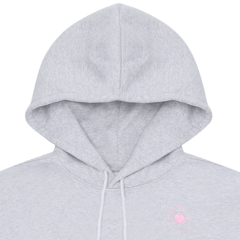 7 DAYS Active Organic Fitted Hoodie Heather Grey