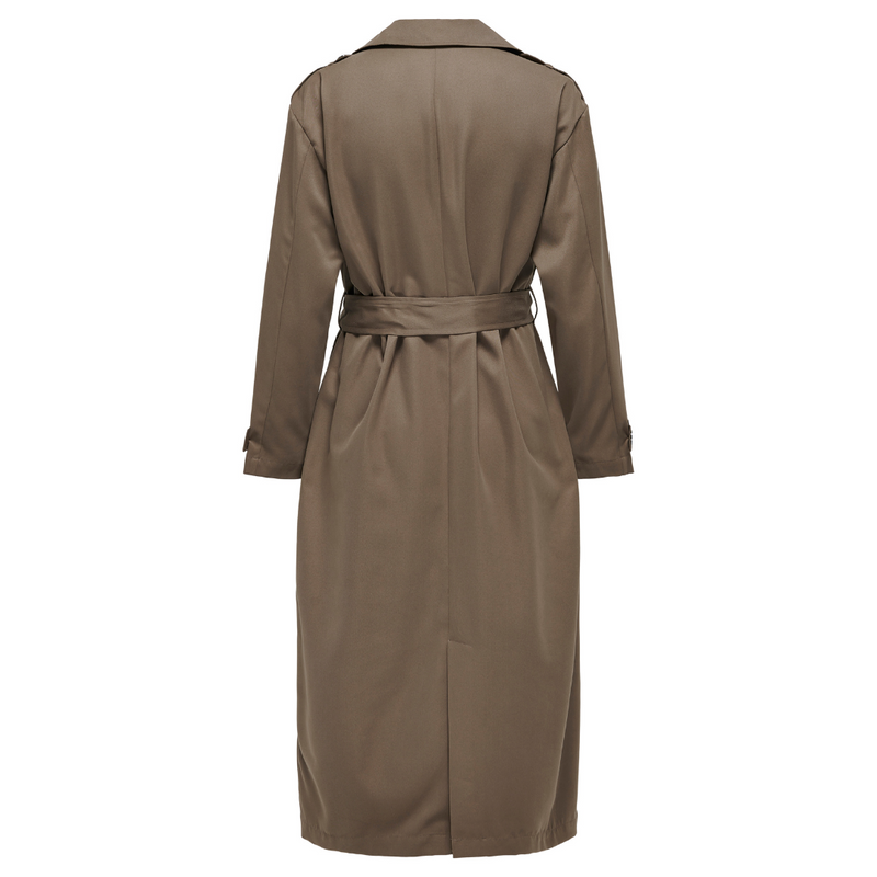 Only Line X-Long Trenchcoat Walnut