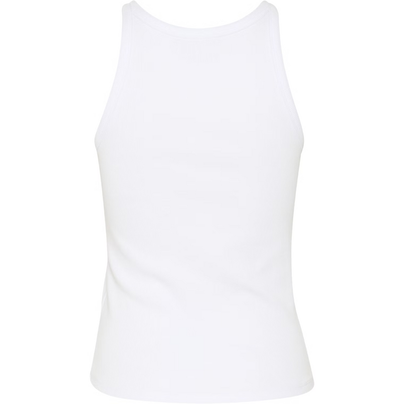 Gestuz Drew Rhinestone Logo Tank Top Bright White