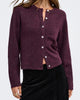 Only Simoni LS O-Neck Cardigan Mauve Wine