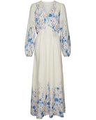 Silfi Flower Print Dress Blue fra Neo Noir, blå festkjole