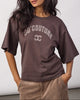 Co'Couture Zenga O-Neck T-shirt Dark Brown