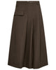 Co'Couture Luna Long Nederdel Dusty Army