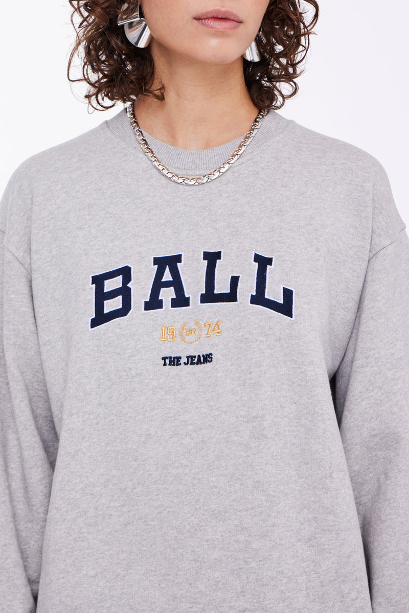 Ball L. Taylor Sweatshirt Medium Grey Melange