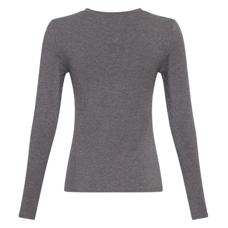 MSCH Copenhagen Betrina LS Bluse Medium Grey Melange