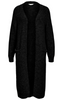 Object Milu LS Long Knit Cardigan Black NOA25