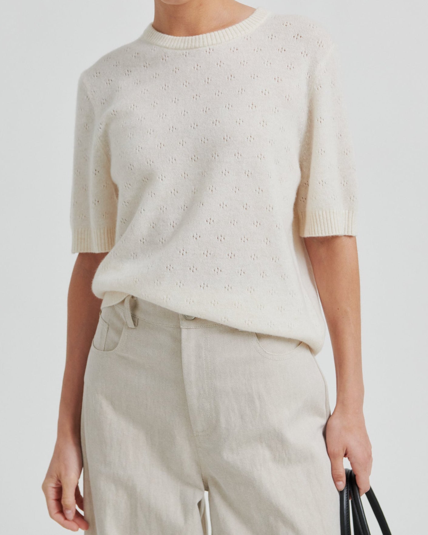 Second Female Amala SS O-Neck Strik Tofu