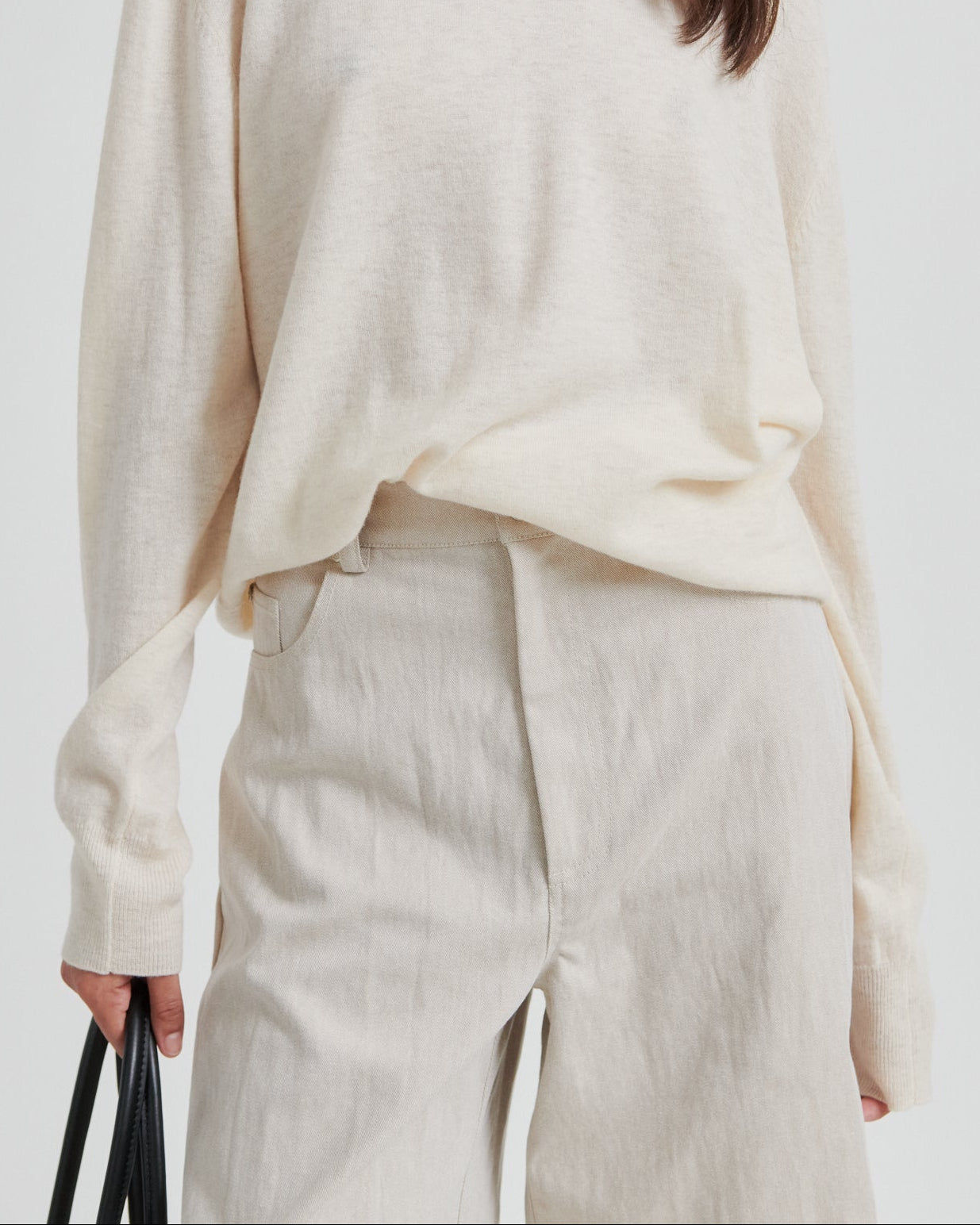 Second Female Bacoli Shorts Soft Beige, beige shorts