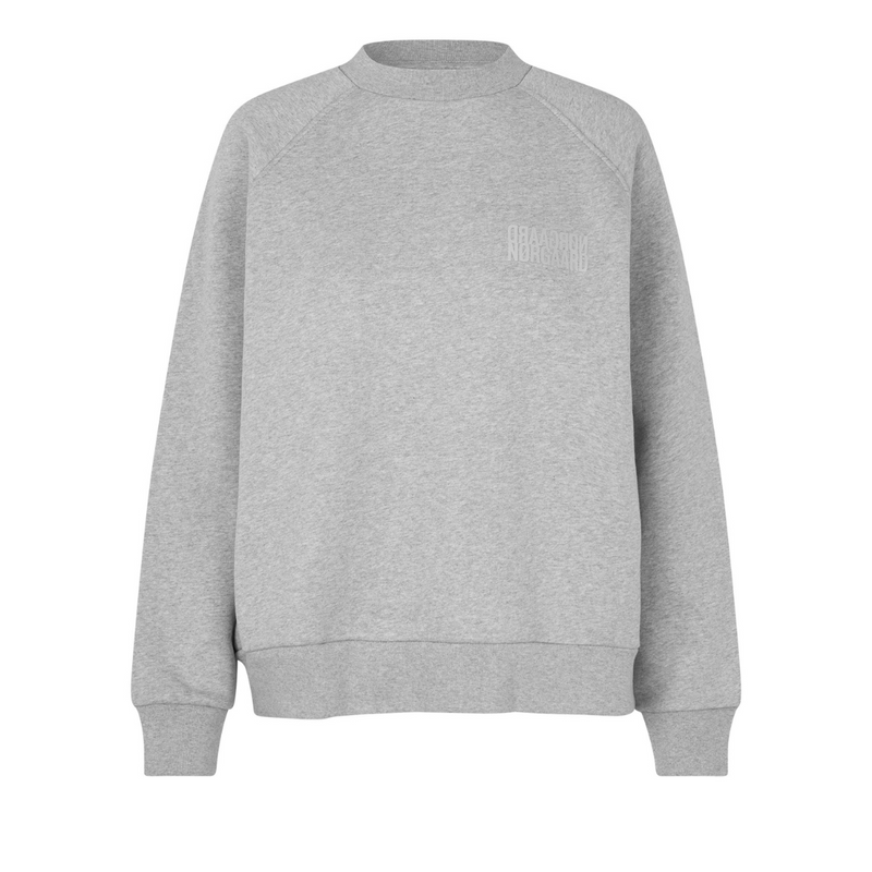 Mads Nørgaard Organic Sweat Allium Sweatshirt Light Grey Melange