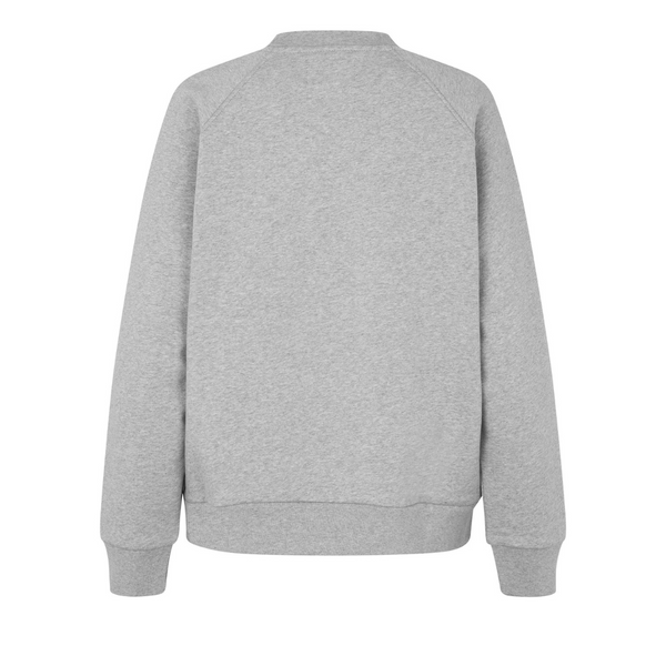 Mads Nørgaard Organic Sweat Allium Sweatshirt Light Grey Melange