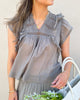 Neo Noir Jayla S Voile Top Smoke Green NOS25