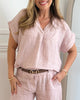 Marta Du Chateau Bellissima Bluse Cipria