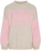 Marta Du Chateau Aria Strik Beige/Pink