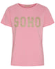 Marta Du Chateau Herdis T-shirt Rosa Barbie/Beige