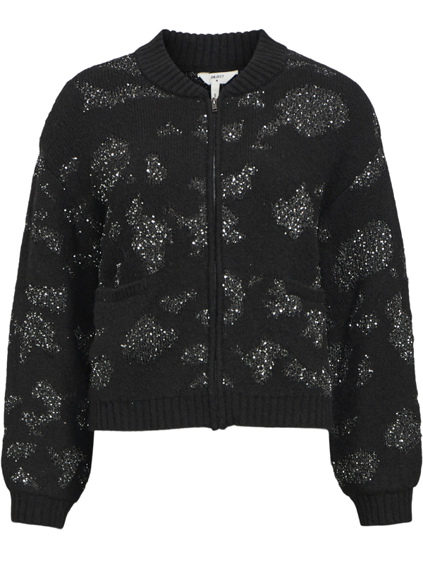 Object Alora LS Strikcardigan Black