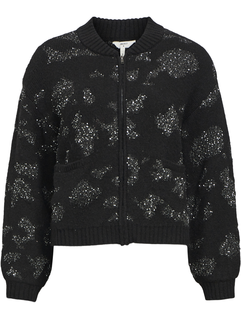 Object Alora LS Strikcardigan Black