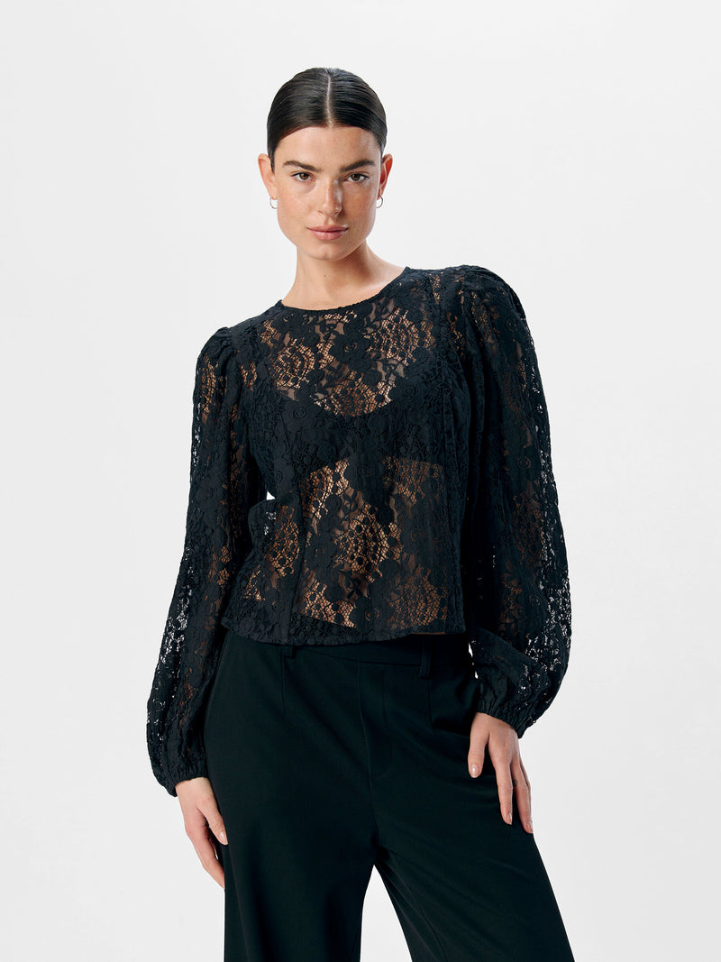 Object Beverly LS Top Black