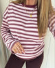 Pieces Sadie LS Top Tawny Port/Roseate Spoonbill
