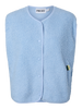 Pieces Katty Teddy Vest Cashmere Blue NOS26