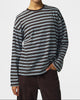 Pieces Sadie LS Top T-Ganache/Cashmere Blue