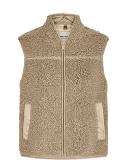 Mos Mosh Rowe Teddy Vest Savannah Tan