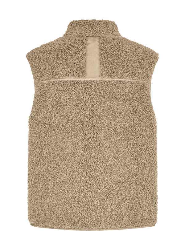 Mos Mosh Rowe Teddy Vest Savannah Tan