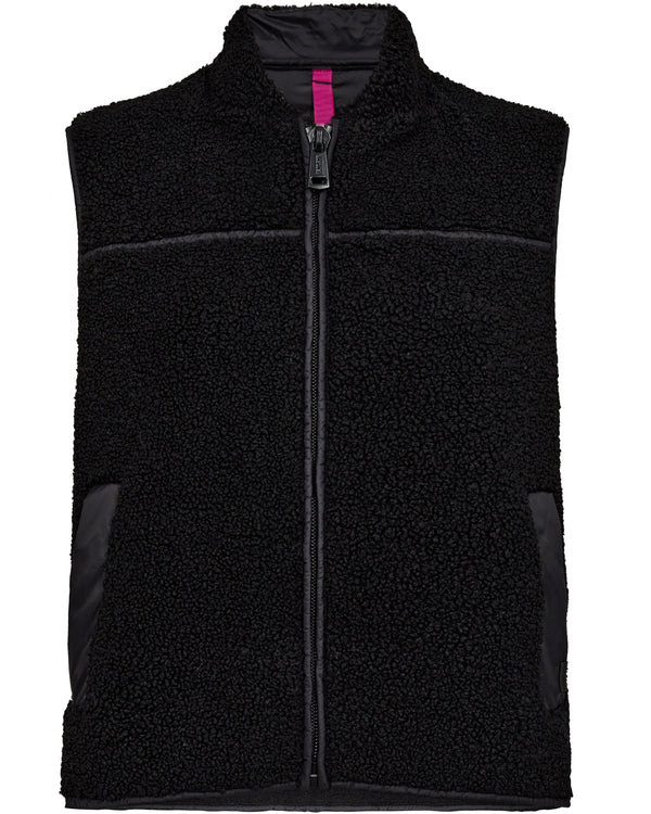 Mos Mosh Rowe Teddy Vest Black