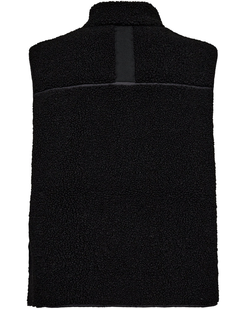 Mos Mosh Rowe Teddy Vest Black