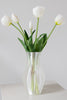 Bloom Objects Kunstige Fyldte Tulipaner Blomsterbuket White