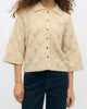 Object Kaisa Flora 3/4 Knit Cardigan Birch