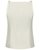 Kylie Structure Vest Off White fra Neo Noir, hvid vest
