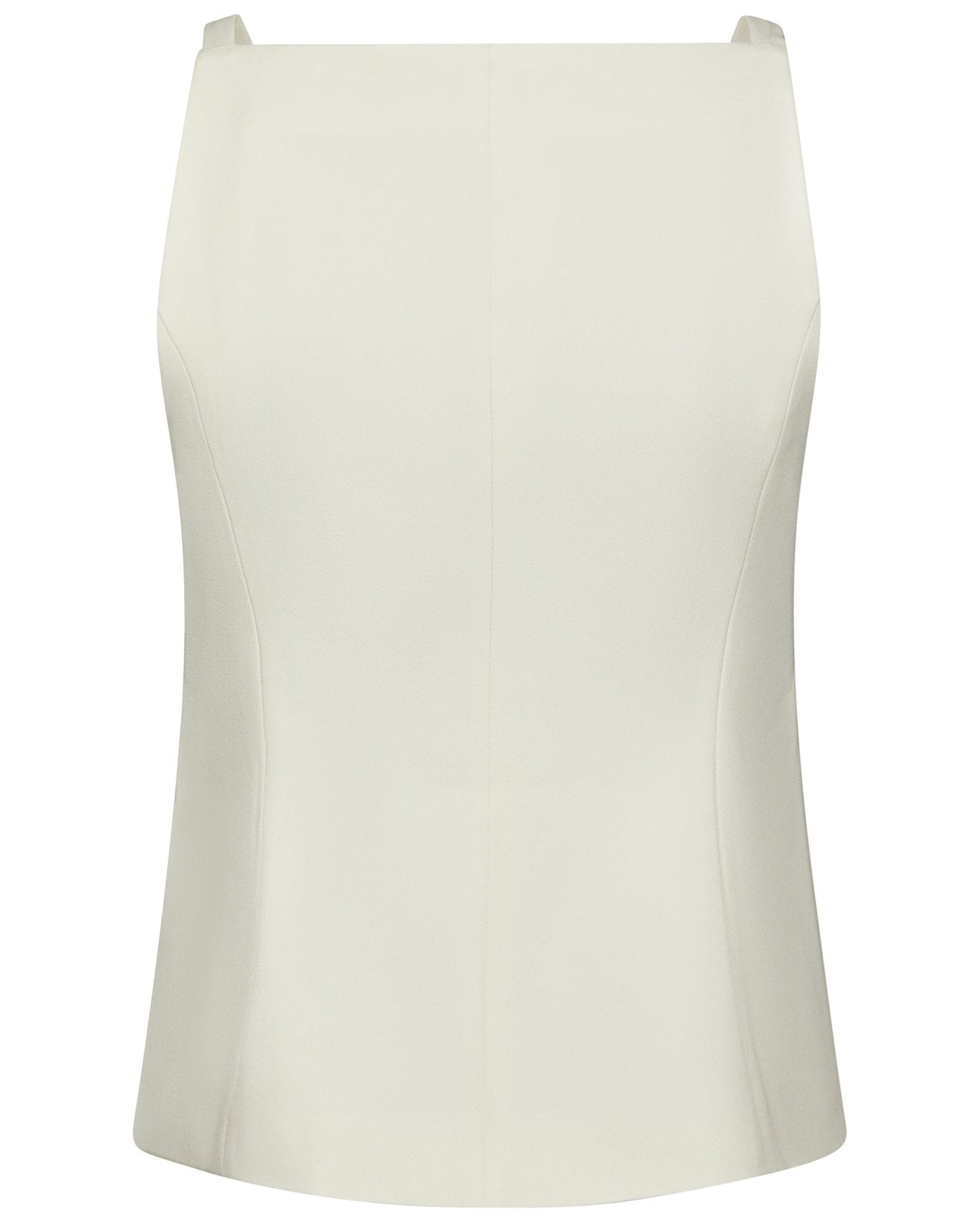 Kylie Structure Vest Off White fra Neo Noir, hvid vest