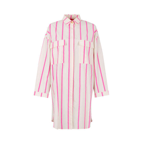 Cras Flax Skjorte Pink Stripe (Forudbestilling lev. april)