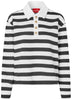 Cras Bea Polo Bluse Black Stripe