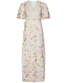 Clarine Flower Kjole Off White fra Neo Noir, festlig sommerlig kjole