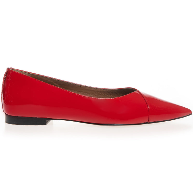 Copenhagen Shoes Make Passion Patent Ballerina Red Patent