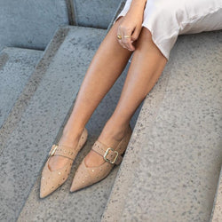 Copenhagen Shoes Be Sure Ballerina Beige (Forudbestilling lev. februar)