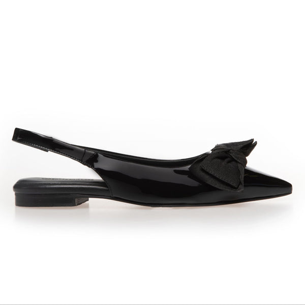 Copenhagen Shoes Love Always Ballerina Black Patent (Forudbestilling lev. marts)