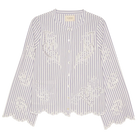 Sissel Edelbo Cecilie Skjorte Purple Stripes, stribet skjorte