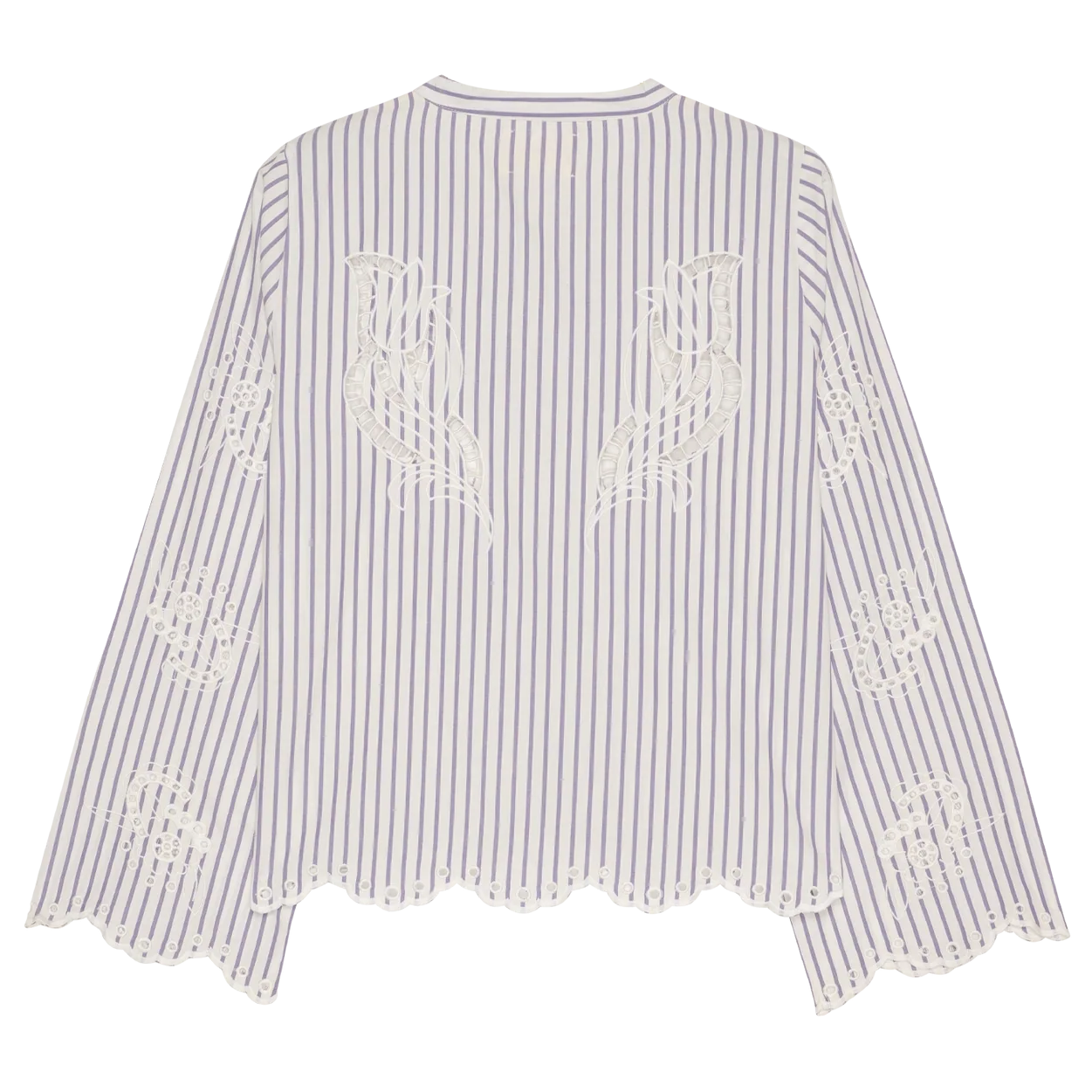 Sissel Edelbo Cecilie Skjorte Purple Stripes, stribet skjorte