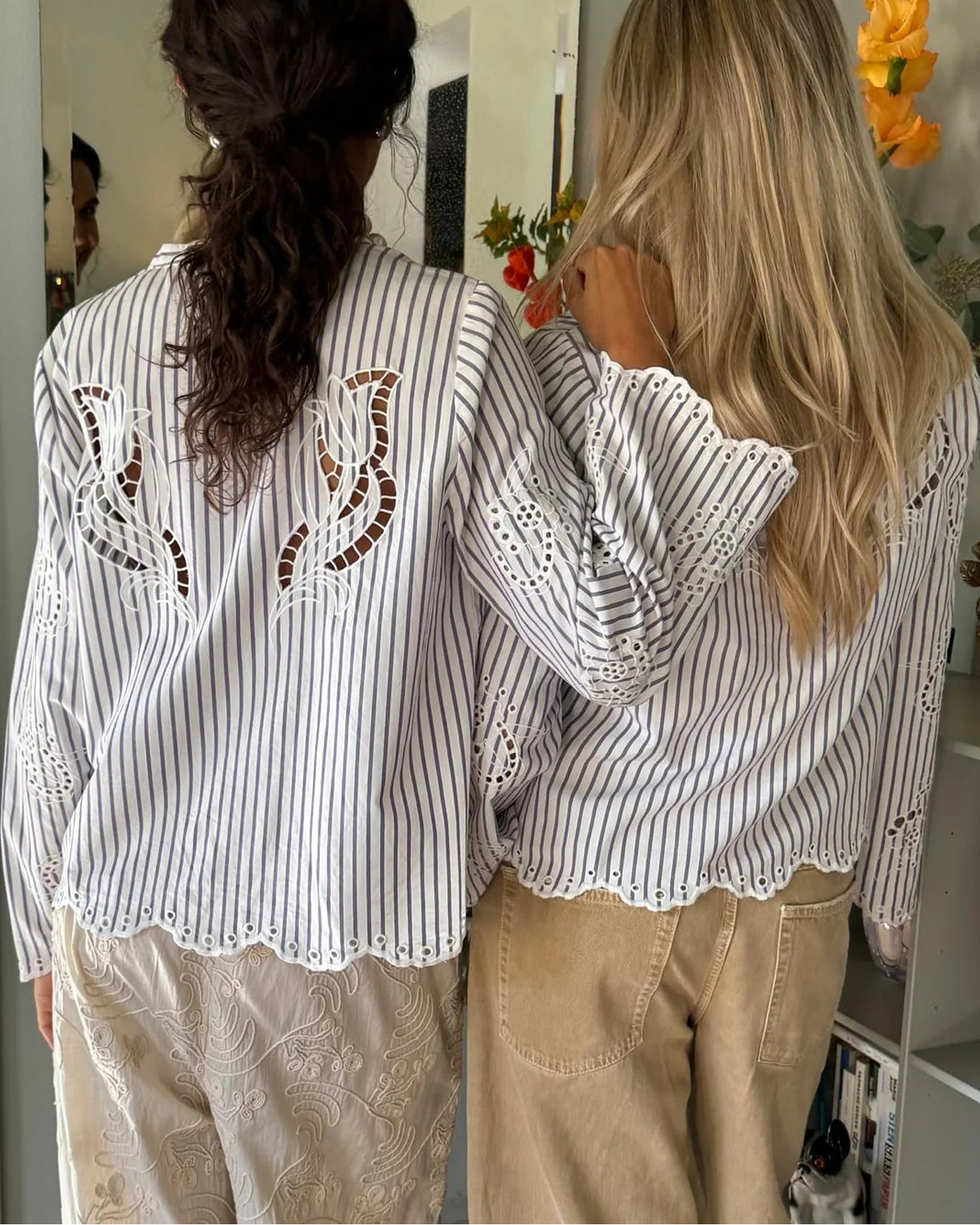 Sissel Edelbo Cecilie Skjorte Purple Stripes, stribet skjorte