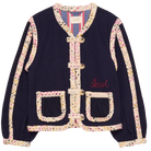 Sissel Edelbo Como Jakke Navy, blå broderet jakke