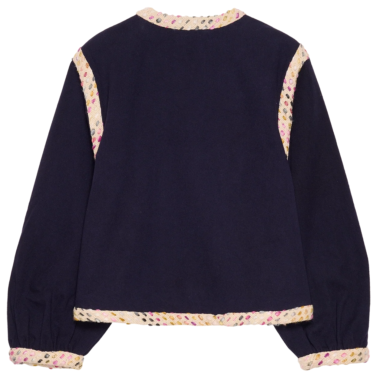 Sissel Edelbo Como Jakke Navy, blå broderet jakke