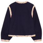 Sissel Edelbo Como Jakke Navy, blå broderet jakke