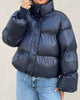 Neo Noir Rhea Shiny Puffer Jakke Navy NOA26