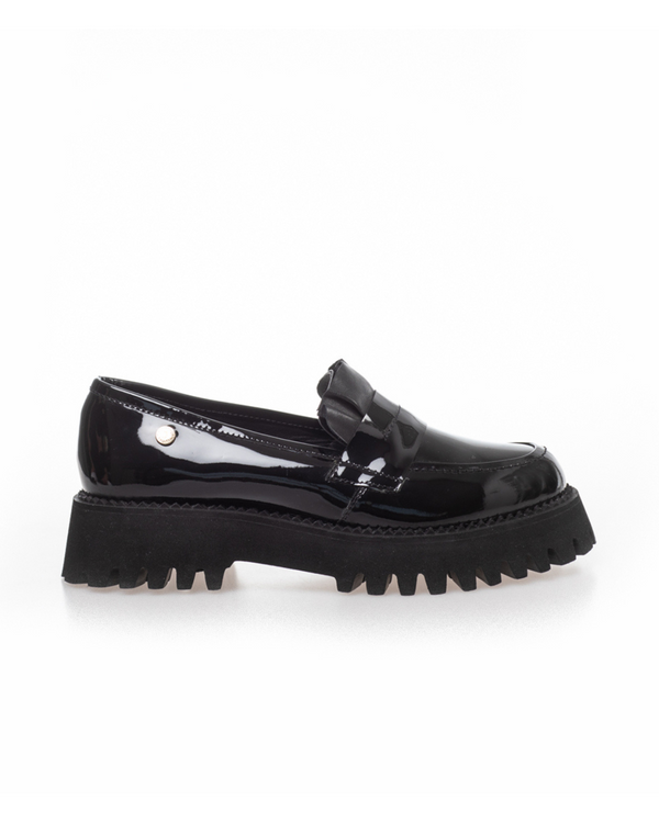 Copenhagen Shoes Make Waves Patent Loafers Black/Patent