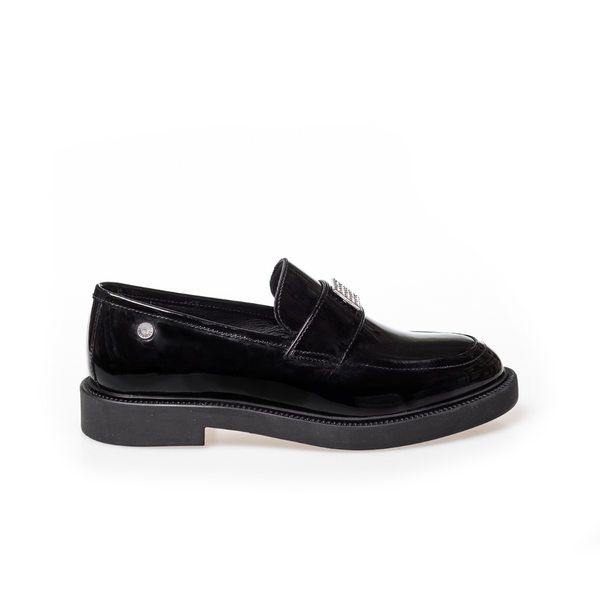 Copenhagen Shoes Carry Me Loafers Black Patent