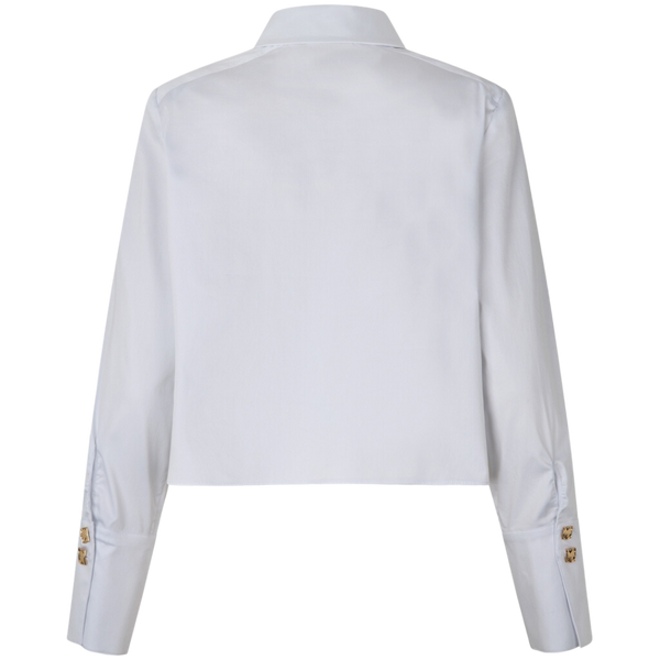 Notes Du Nord Ibi Shoulder Pad Skjorte White
