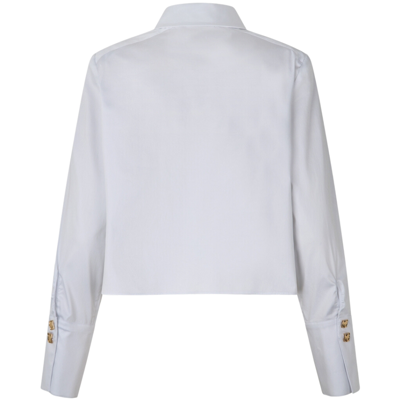 Notes Du Nord Ibi Shoulder Pad Skjorte White