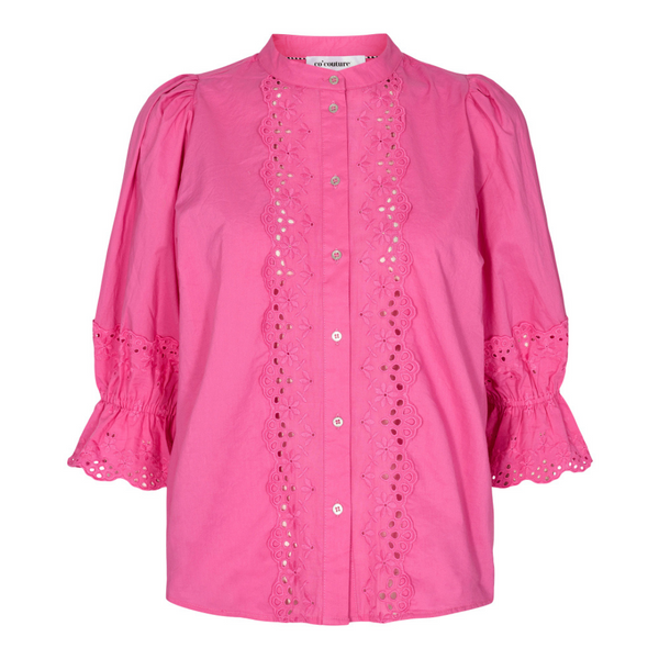 Co'Couture Alva Anglaise Bluse Pink